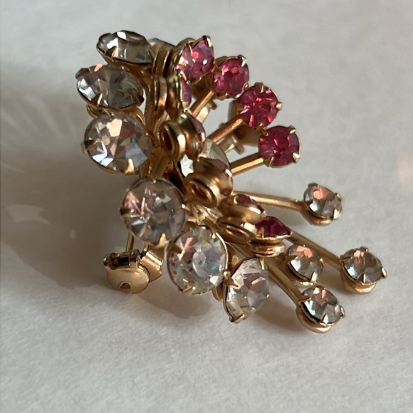 Vintage Rhinestone Comet Pin - Picture 3 of 4
